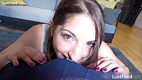 latina teen jimena lago slobbers all over my throbbing cock...