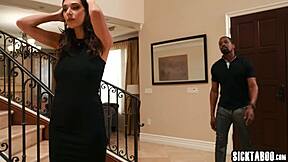 Latina Babe Kneels For Sudden Deepthroat On Huge Black Cock Before Rough Pounding