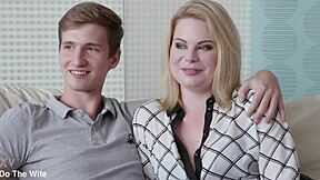 blonde wife adry berty smashed next to cuck husband