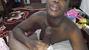 stepmom ebony thotiana gives sloppy busty blowjob on floor roleplay