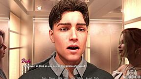 horny milf roleplays with cute big ass brunette teen in law school fantasy