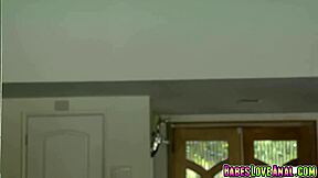 Surprised Teen Endures Monster Cock Poolside Anal Pounding Hard