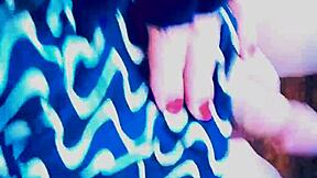 Watch cute tranny Veronica Vegas play solo with her dildo toys