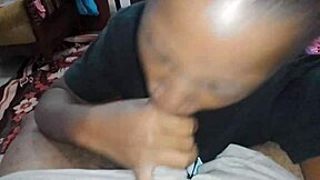 stepmom ebony thotiana gives sloppy busty blowjob on floor roleplay