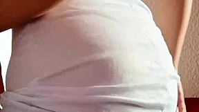 your latina girlfriend in blonde dress calls begging sex with her small perky tits pov