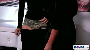 milf dominates teen biting nipples licking pussy hard