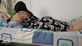 Fucked STEPBRO'S new SLUT girlfriend HUGE ASS same day part 1