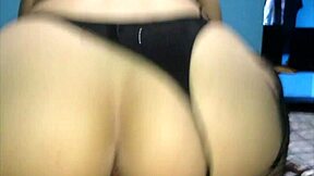 Colombian Secretary's Curvy Ass Bent Over Wife's Bed Doggystyle