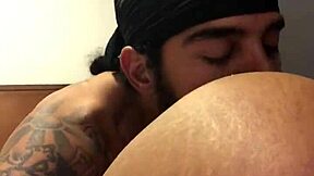 Big Ass Latina Whimpers as BF Eats Her Juicy Ass and Pussy Deep