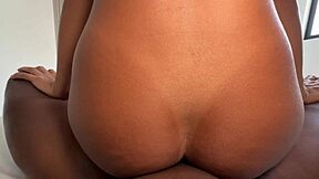 huge round latina ass bounces wild on bbc amateur couple creampie pov homemade orgasm