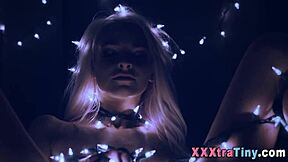 little blonde takes big cock cum dump