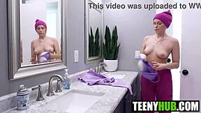 stepmom's clamps on khloe kapri's nipples while penelope reed gets pounded!