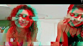 Petite Redhead Latina Takes Double Blowjob Creampie on Valentine's Day