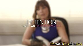 Curious teen mounts milf's strapon cock for first group anal ride