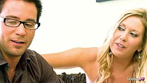 skinny step-sis tempts nerd bro into first rough anal creampie alone at home