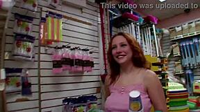 brunette milf's tight pussy creampied after deepthroat cowgirl ride