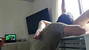 fodendo minha esposa loirinha gostosa na mesa com bundona perfeita