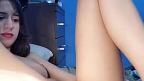 neko-girl takes double penetration from sex machine in lingerie bath?