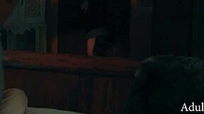 Petite blonde loses virginity to stepbrothers and demon during exorcism