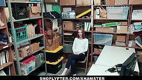 lp officer railing shoplifting teen in office?? 😏🍑🔥