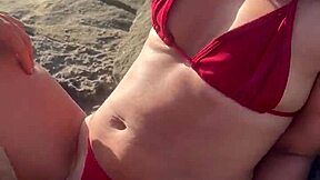 amigo do trabalho do corno me comeu na praia gostoso com anal creampie e swallow