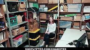 lp officer railing shoplifting teen in office?? 😏🍑🔥