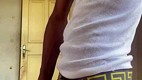 college boy strokes his oiled monster bbc in bedroom solo 😏💦