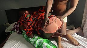 shy muslim stepmom's dirty asshole stretched by big black cock in rough homemade anal 😱🍑