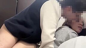 skinny 18yo roommate rides hard cock passionately non-stop moaning rough doggystyle creampie!