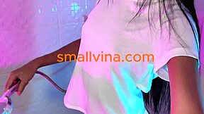 super naughty thai teen bathes her petite ass before school tease