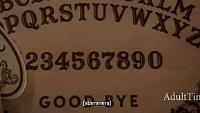 Petite blonde loses virginity to stepbrothers and demon during exorcism