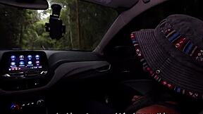 young camila henao got hidden cammed in car 🍑🚗 deepthroat doggystyle cowgirl with jean paul's monster cock part 1