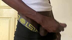 college boy strokes his oiled monster bbc in bedroom solo 😏💦