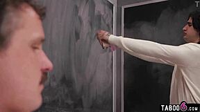 Detention turns into gangbang with teen student Haley Spades anal dp pounding