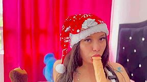 HERMOSA colombiana kitty dj OIL SQUIRT DOGGYSTYLE en LINGERIE puta caliente navidad 🔥💦