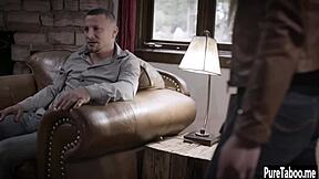 crazy stepdad punishes sexy blonde teen then fucks her tight pussy hard