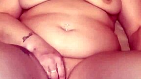 sex machine pounds her wet pussy missionary style until she squirts in homemade webcam fun