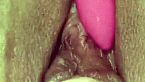 sex machine pounds her wet pussy missionary style until she squirts in homemade webcam fun