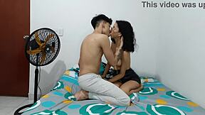 two hot amateur latina teen sisters can't wait to fuck so they do it quick in friends house!