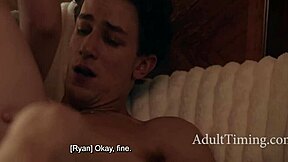 Petite blonde loses virginity to stepbrothers and demon during exorcism