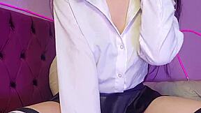 Ei professor, olha minha buceta molhada na aula particular?!