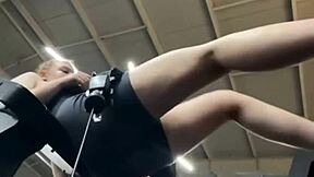 Cumming Deep In BBW Teen's Fat Ass And Big Natural Tits At Public Gym