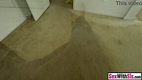 Kinky petite blonde stepsis delivers apologetic deep blowjob.