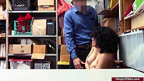 old cop rips clothes off busty latina shoplifter for rough face fuck?