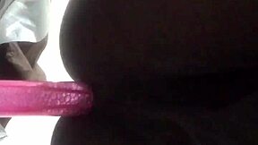 Sexy Ebony Shemale Stretches Huge Ass With Monster Cock Anal Pounding