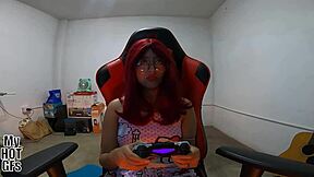 play with my wet pussy fill it with cum while i game