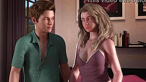 a young guy with huge cock rubs blonde teen pussy then fucks her thighs full game in bio