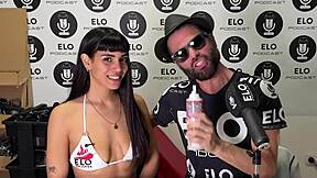 gaia roots strips natural tits in elo podcast's spicy casting interview