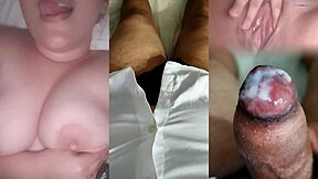 i couldn't resist my ex's teasing tits till i came hard