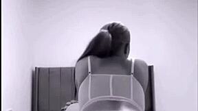 horny british teen coed squirts solo on webcam toys pov